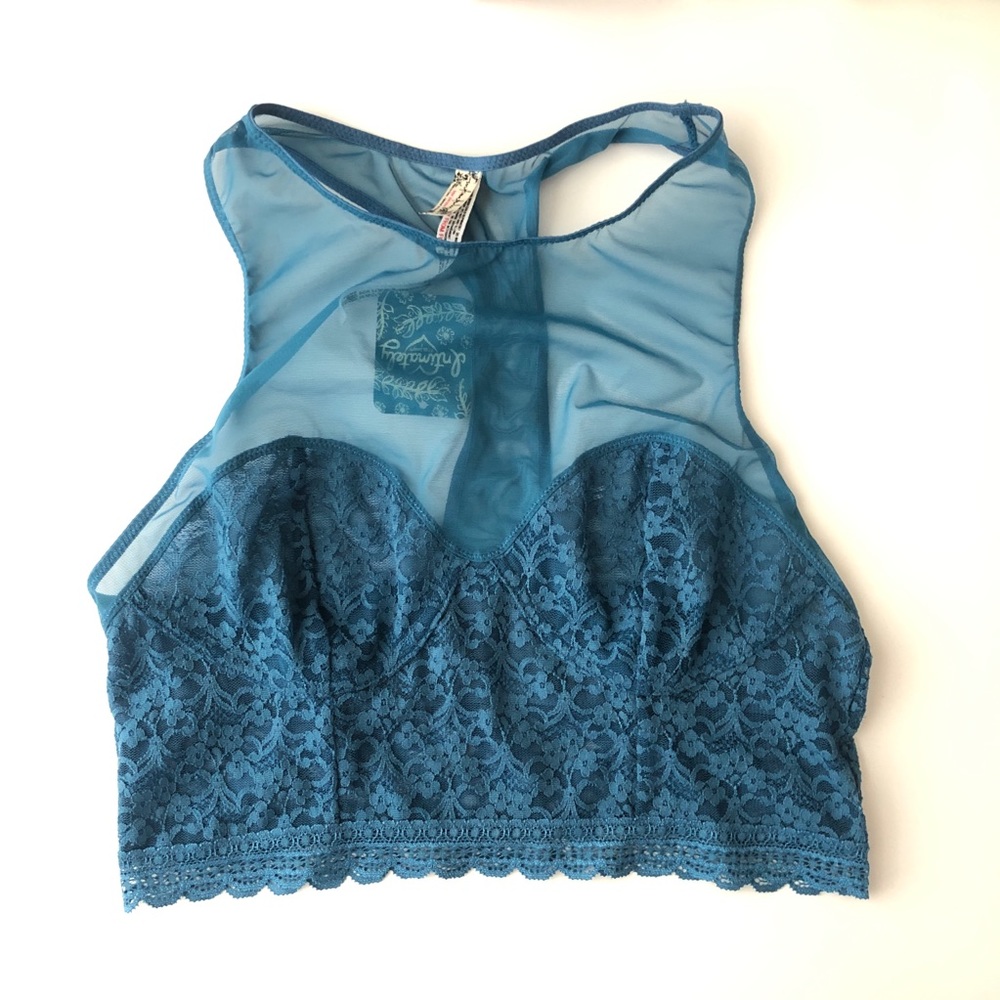 NWT Free People Stay With Me Longline Bralette